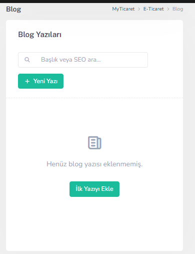 Blog yazıları listesi — mobil
