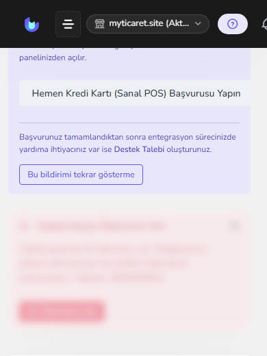 Connector ekranı — bağlantı alanı — mobil
