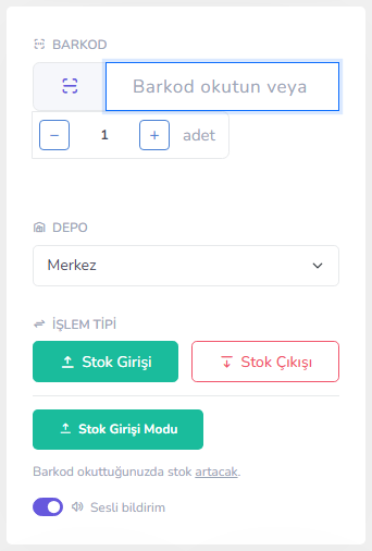 Hızlı stok tablosu — mobil