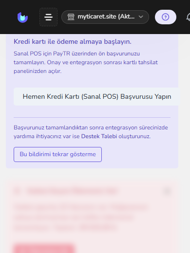 Kurulum sihirbazı adımı — mobil