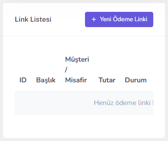 Ödeme linkleri listesi — mobil