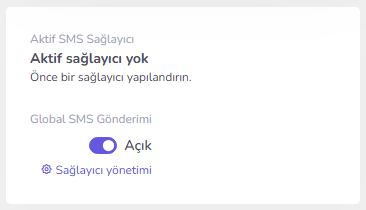 SMS gönderim formu — mobil