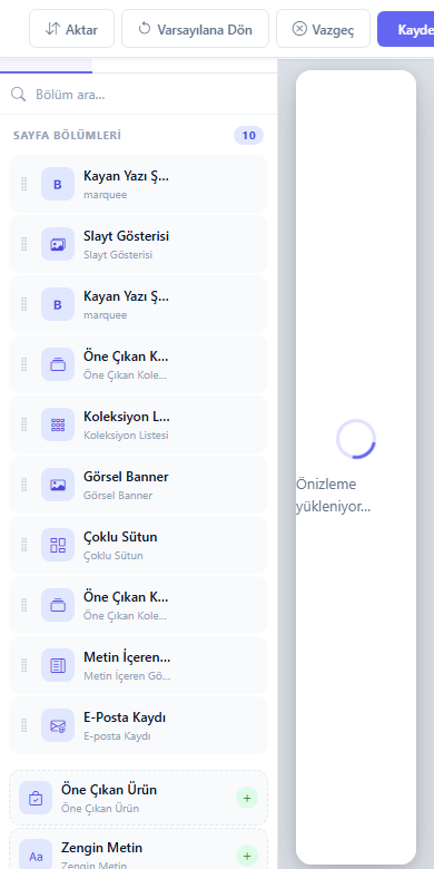 Adım 2 — Tema editörü — mobil