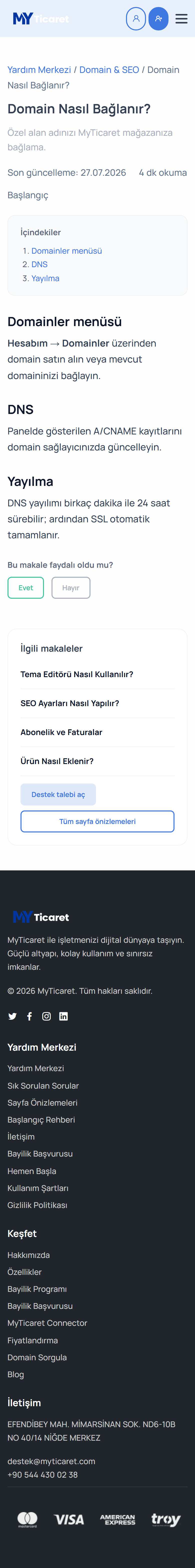 Makale: domain-nasil-baglanir mobil