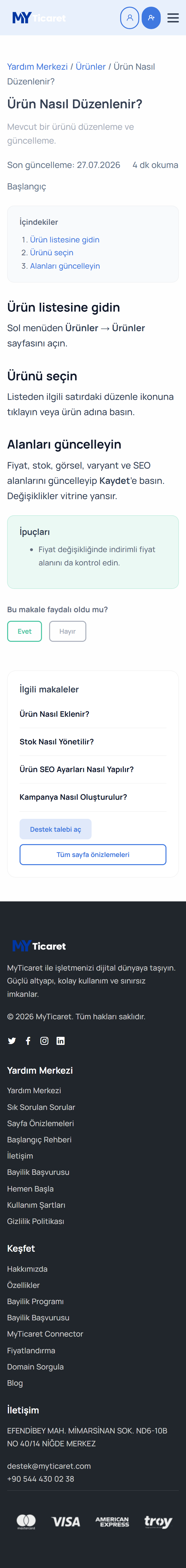 Makale: urun-nasil-duzenlenir mobil